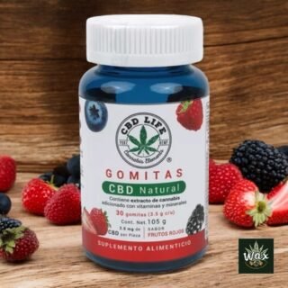 Gomitas CBD LIFE | Suplemento sabor Frutos Rojos | 105 g | 30 piezas