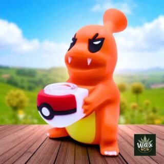 Tokémon | Charmander - Mini Bong – Pipa de agua de silicona con cuenco de pyrex