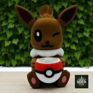 Tokémon | Bubbler Eevee Silicone Bong – Mini bong de silicona con cuenco de pyrex desmontable