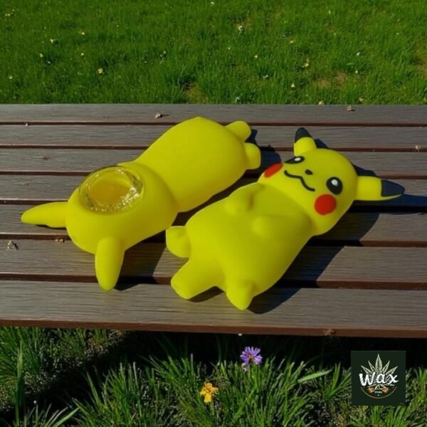 okémon | Pikachu Pipa de Silicona con Cuenco de Vidrio