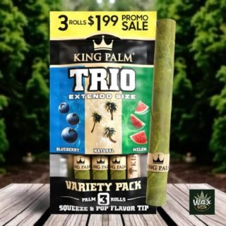 King Palm | Trio Extendo 3 Palm Rolls – Conos saborizados listos para la acción