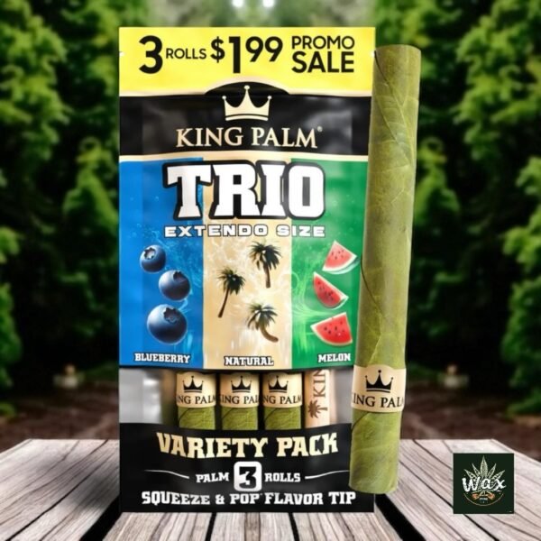 King Palm | Trio Extendo 3 Palm Rolls – Conos saborizados listos para la acción