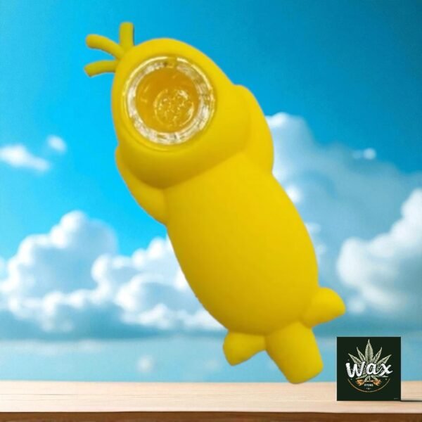 Tokémon | Psyduck Pipa – Pipa de silicona con cuenco de vidrio removible