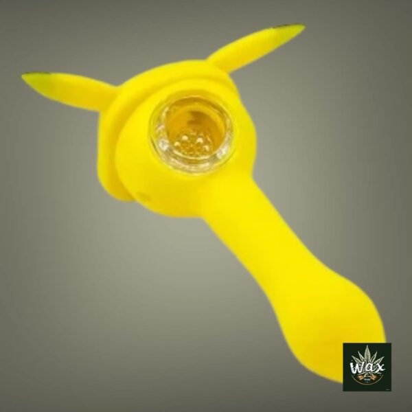Tokémon | Pipa Pikachu – Pipa de silicona 4″ con cuenco de cristal