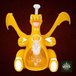 okémon | Charizard Bong – Bubbler de silicona con bowl de vidrio removible