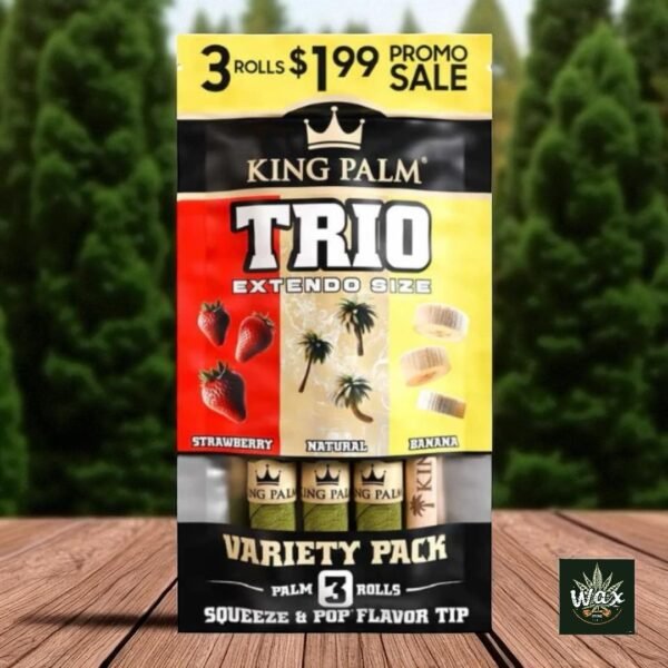King Palm | Trio Extendo 3 Palm Rolls – Conos saborizados listos para la acción