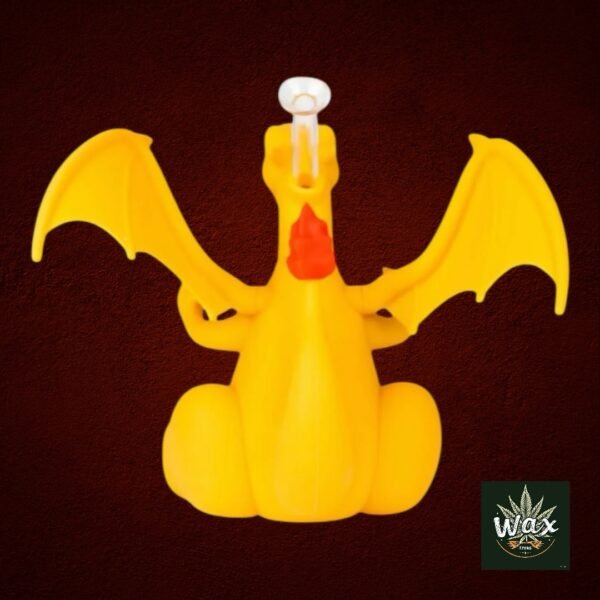 okémon | Charizard Bong – Bubbler de silicona con bowl de vidrio removible