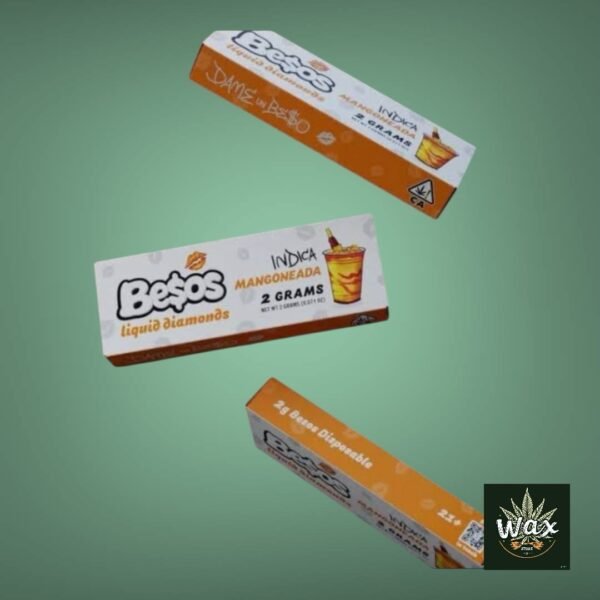 Besos Vape Desechable de Wax 2g | Liquid Diamonds | Alta Potencia