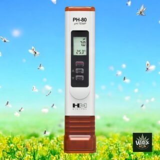 PH‑80S Medidor de pH y Temperatura 1 pza | HM Digital | Tapa de Silicona y Sensor Resistente al Agua