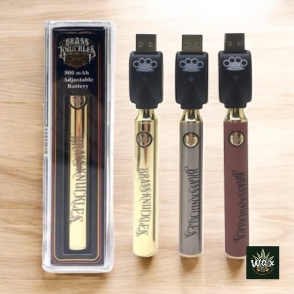Brass Knuckles 900 mAh Batería Ajustable 510 Thread | Voltaje Variable y Modo Precalentamiento
