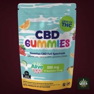 CBD Gummies | Gomitas auxiliares en tratamiento del dolor | 15 gomitas de 33 mg