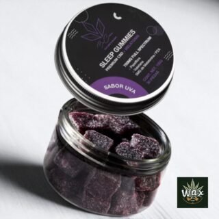 Be Cana | Gomitas para dormir con CBD | 30 mg por pieza + Melatonina | 30 piezas – Uva