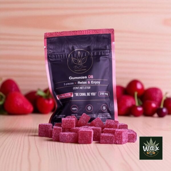 Be Cana | Gomitas Relax & Enjoy Delta 8 THC Frutos rojos