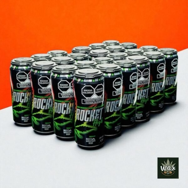 Rocket High | Bebida Energética con CBD, Guaraná y Cafeína