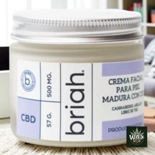 Crema para piel madura antiarrugas Briah con Cannabidiol CBD aislado | 500 mg