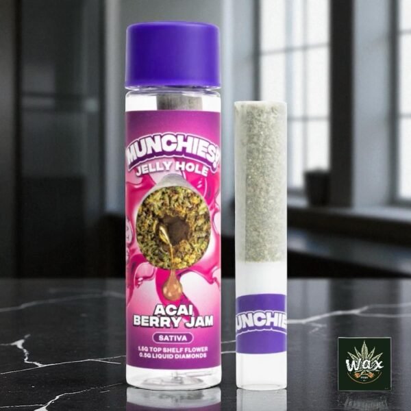 Munchies | 2g THCA Diamond Jelly Holes – Prerolados con corazón de liquid diamonds