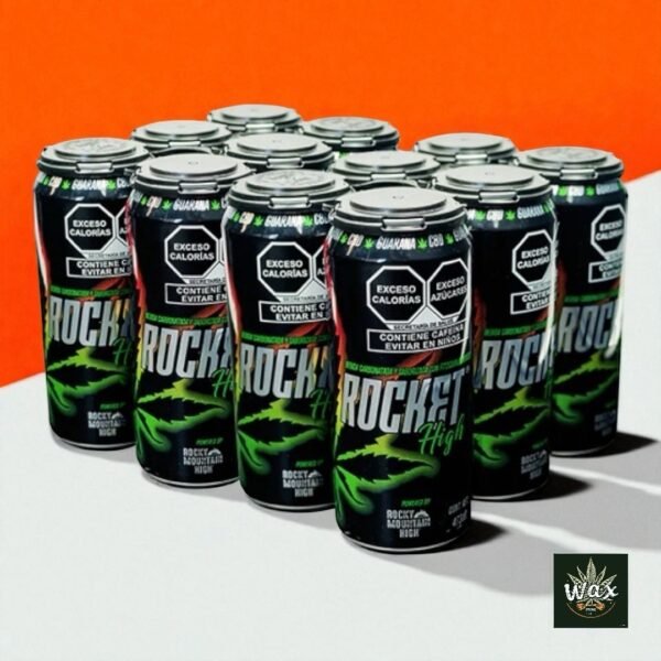Rocket High | Bebida Energética con CBD, Guaraná y Cafeína