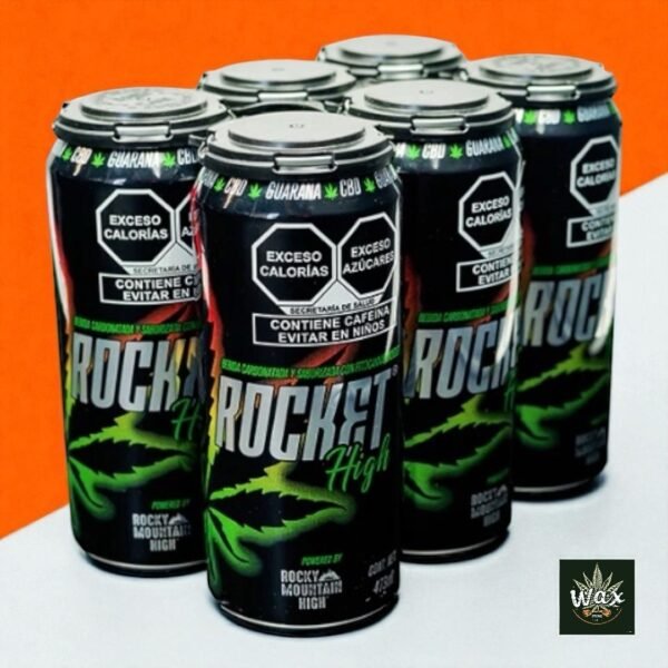 Rocket High | Bebida Energética con CBD, Guaraná y Cafeína
