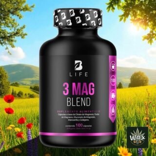 3 Mag Blend B Life® | Citrato, Óxido y Gluconato de Magnesio | 500 mg | 100 Cápsulas