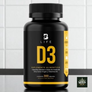 D3 B Life® | Vitamina D3 5000 UI + Aceite de Oliva Extra Virgen | 200 mg | 300 Cápsulas