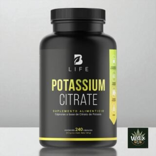 Citrato de Potasio B Life® | 1000 mg por porción | 800 mg de Potasio Elemental | 240 Cápsulas