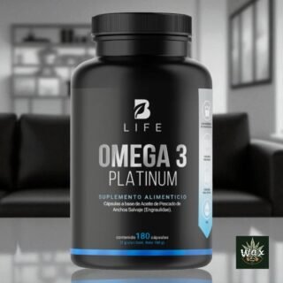Omega 3 Platinum B Life® | 1000 mg Aceite de Anchoa Salvaje | 180 Cápsulas | Alta pureza Golden Omega® con EPA y DHA