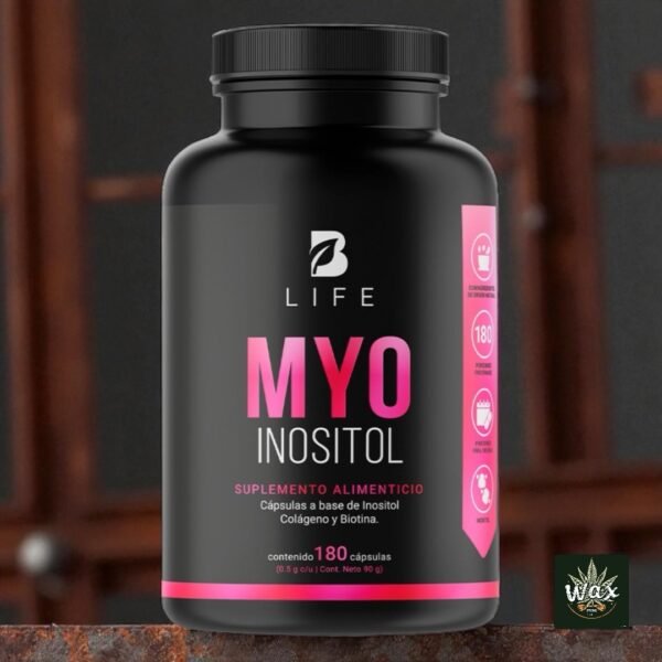 Myo Inositol B Life® | Inositol Puro 480 mg + Biotina y Colágeno Hidrolizado | 180 Cápsulas