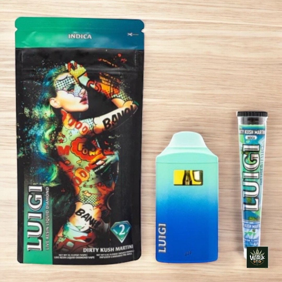 Luigi 2gr | Pluma Desechable con Liquid Diamonds y Live Resin (Wax) + 1 Prerolado Gratis
