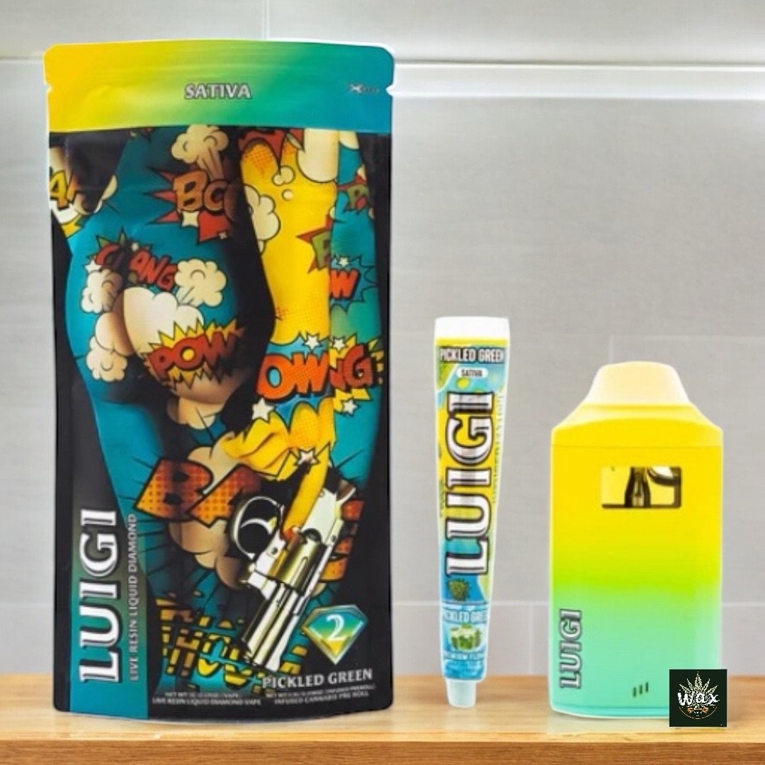 Luigi 2gr | Pluma Desechable con Liquid Diamonds y Live Resin (Wax) + 1 Prerolado Gratis